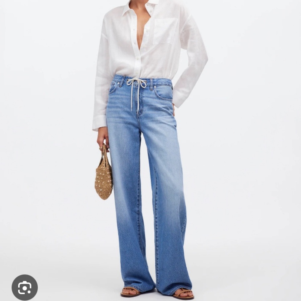 Madewell Superwide-Leg Jeans: Drawstring Edition 27
